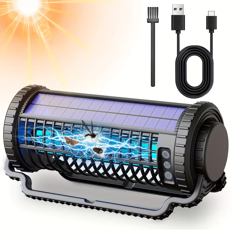 Portable solar bug zapper